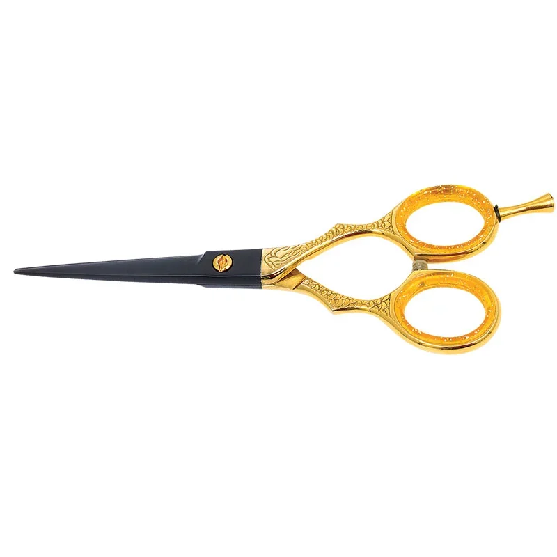 Professional Hairdressing Scissors Black & Gold