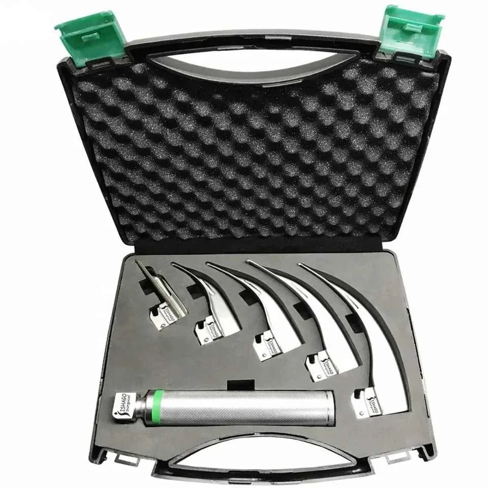 Laryngoscope Macintosh 5 Blades Set Surgery Instruments ENT Surgical Instruments Set